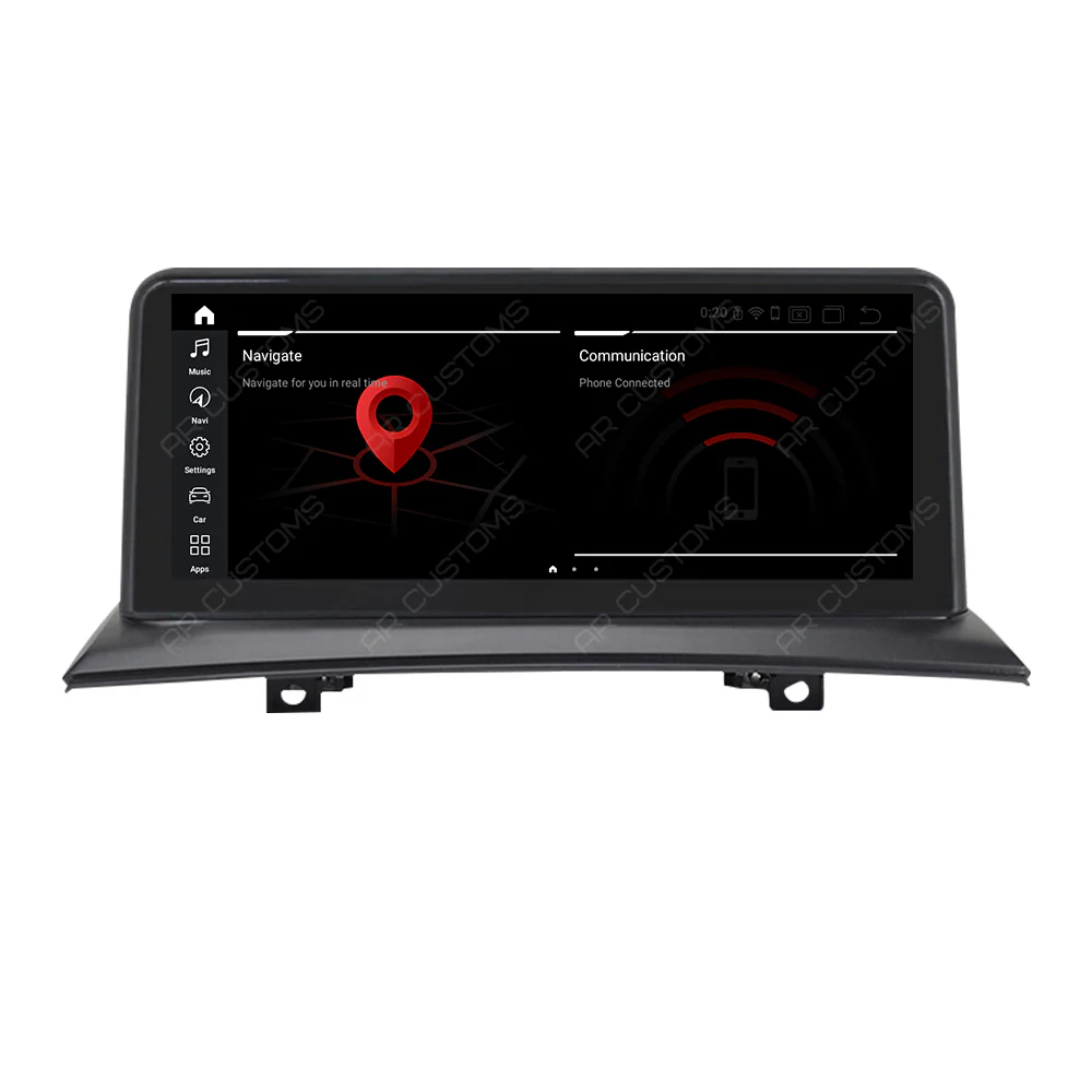 Head Unit Upgrade Installation — BMW X3 E83 2003-2010 – head unit installation view