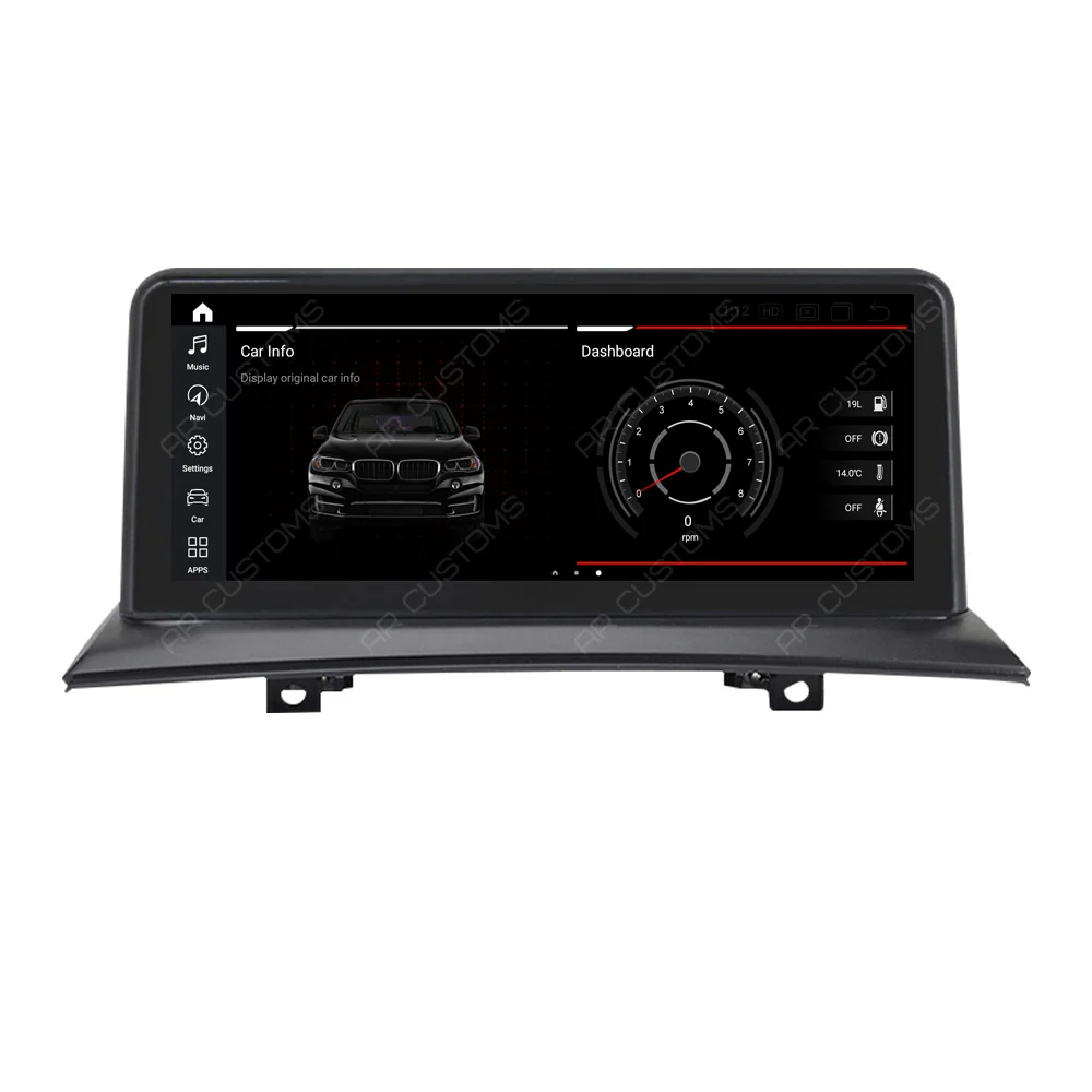 Head Unit Upgrade Installation — BMW X3 E83 2003-2010 – head unit installation view
