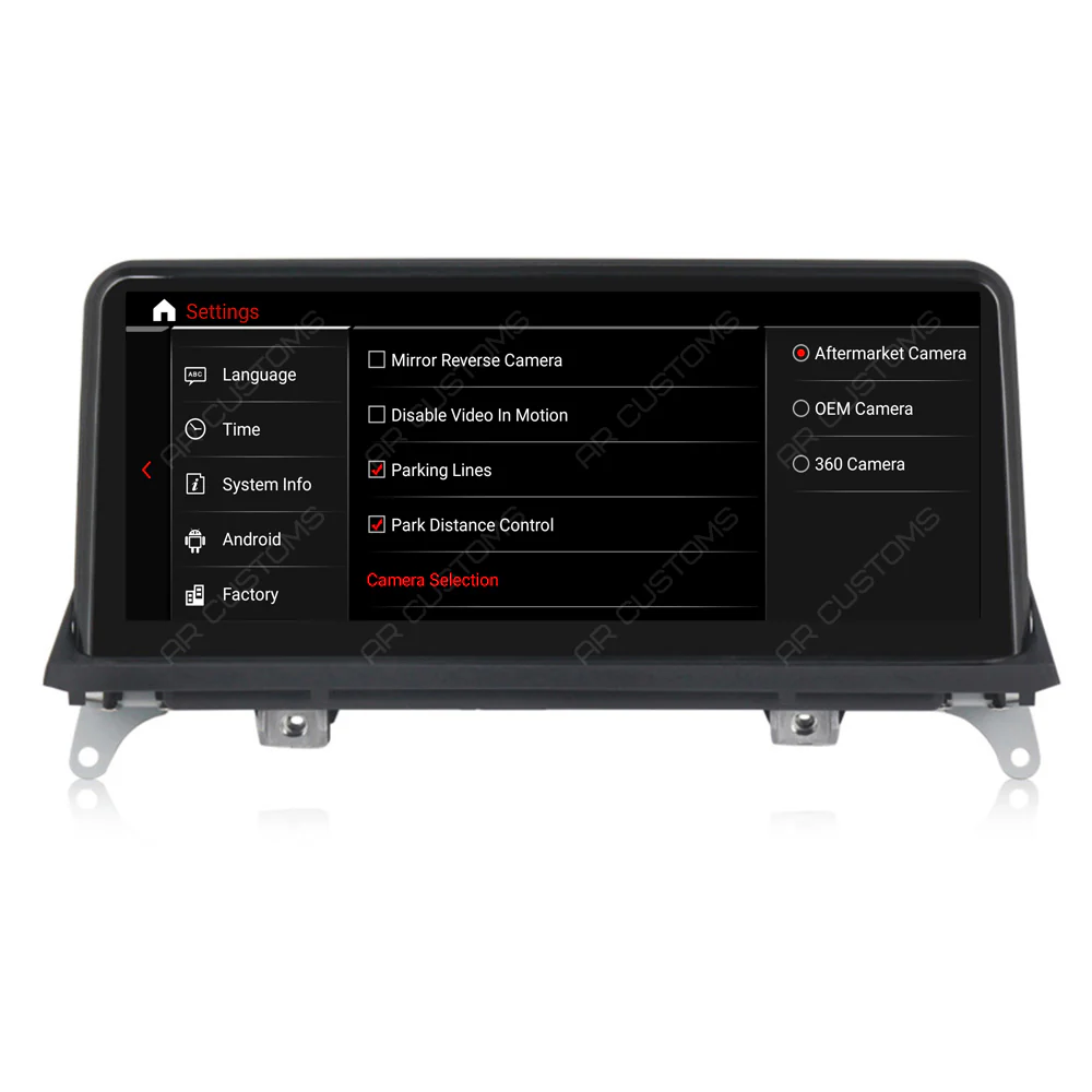 Head Unit Upgrade Installation — BMW X6/X6M E71 2006-2014 – head unit installation view
