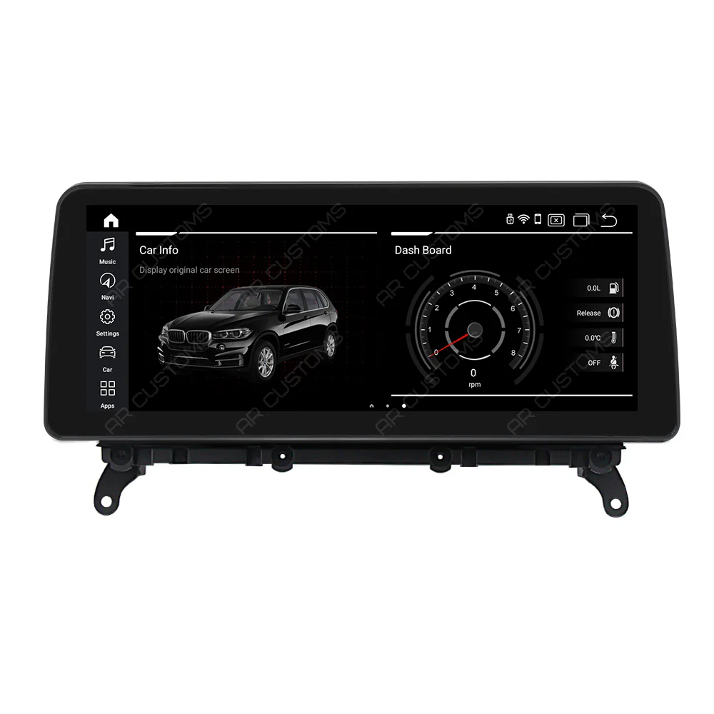 Head Unit Upgrade Installation — BMW X6/X6M E71 2006-2014 – head unit installation view