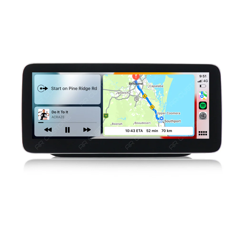 Head Unit Upgrade Installation — Mercedes B CLASS W246 2011-2018 – head unit installation view
