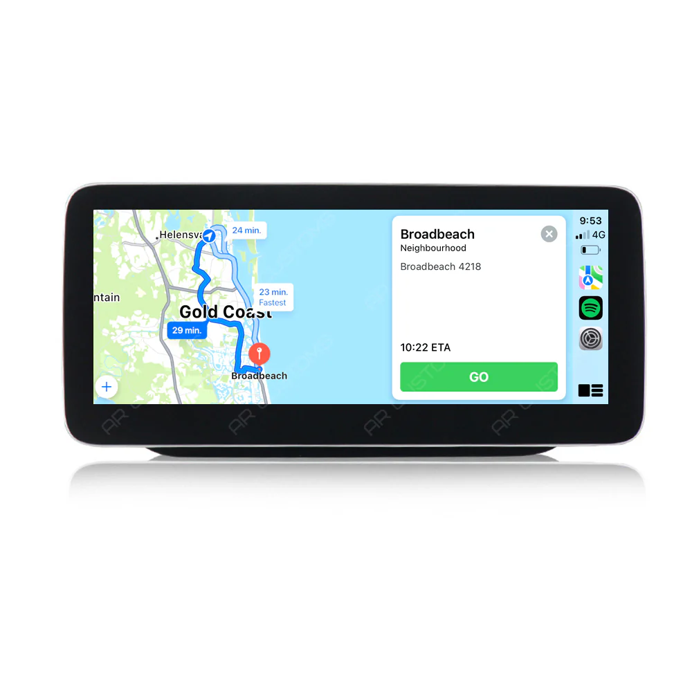 Head Unit Upgrade Installation — Mercedes B CLASS W246 2011-2018 – head unit installation view