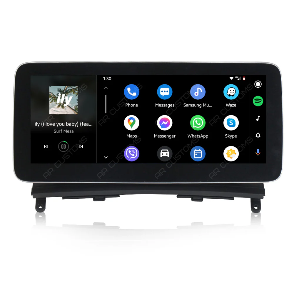 Head Unit Upgrade Installation — Mercedes C CLASS W204/S204 2007-2010 – head unit installation view