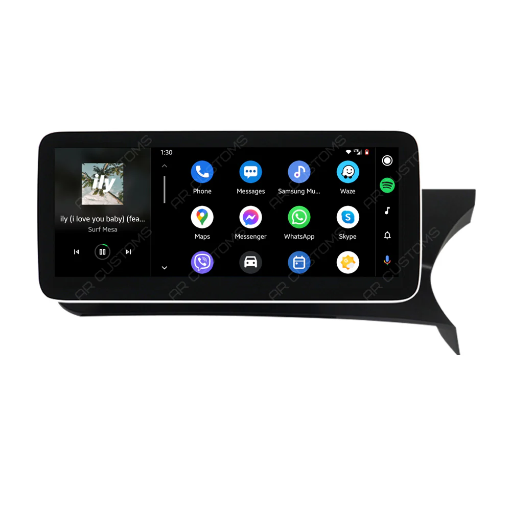 Head Unit Upgrade Installation — Mercedes C CLASS W204/S204 2010-2014 – head unit installation view