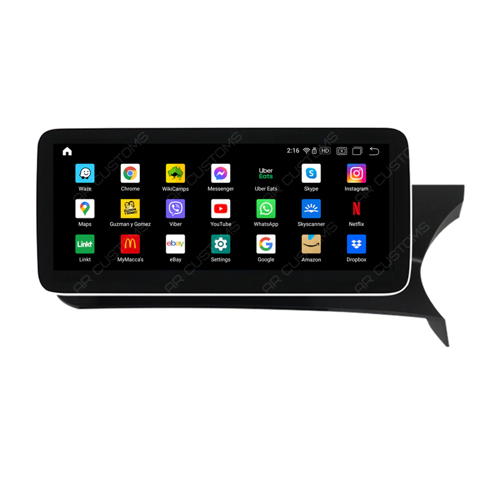 Head Unit Upgrade Installation — Mercedes C CLASS W204/S204 2010-2014 – head unit installation view