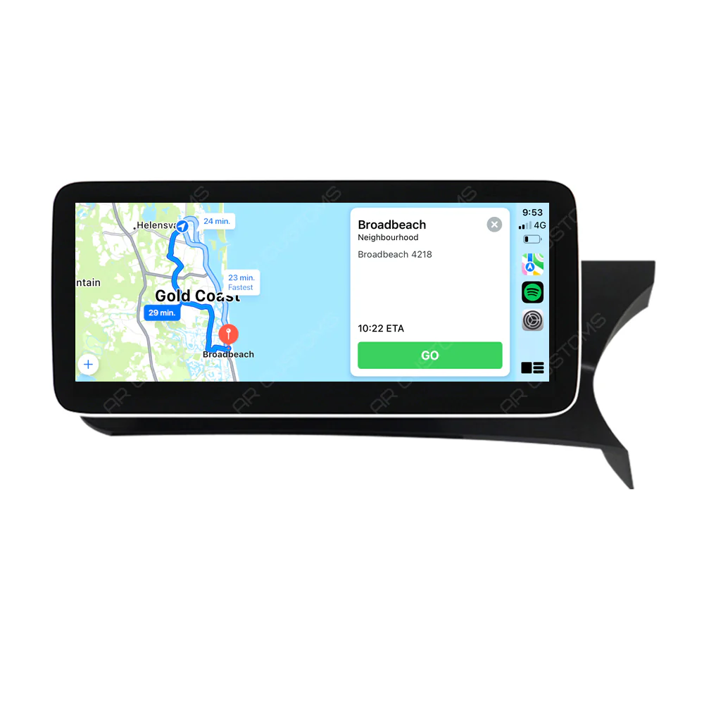 Head Unit Upgrade Installation — Mercedes C CLASS W204/S204 2010-2014 – head unit installation view